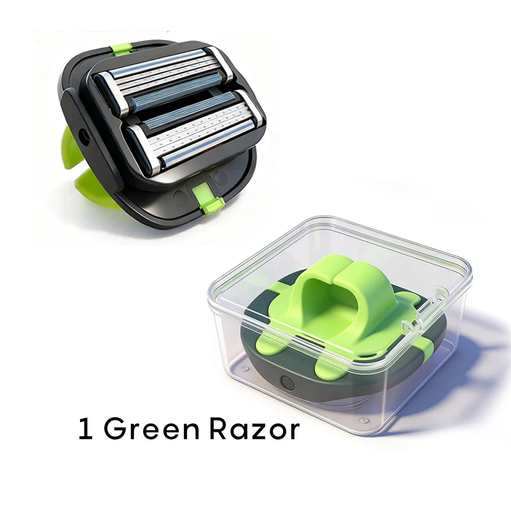 Shavcooo HR100 Multifuntion Hair Shaving Razor Mens Head Shaver Women Body Shaver Portable Safety Haircut Razor with Storage Box