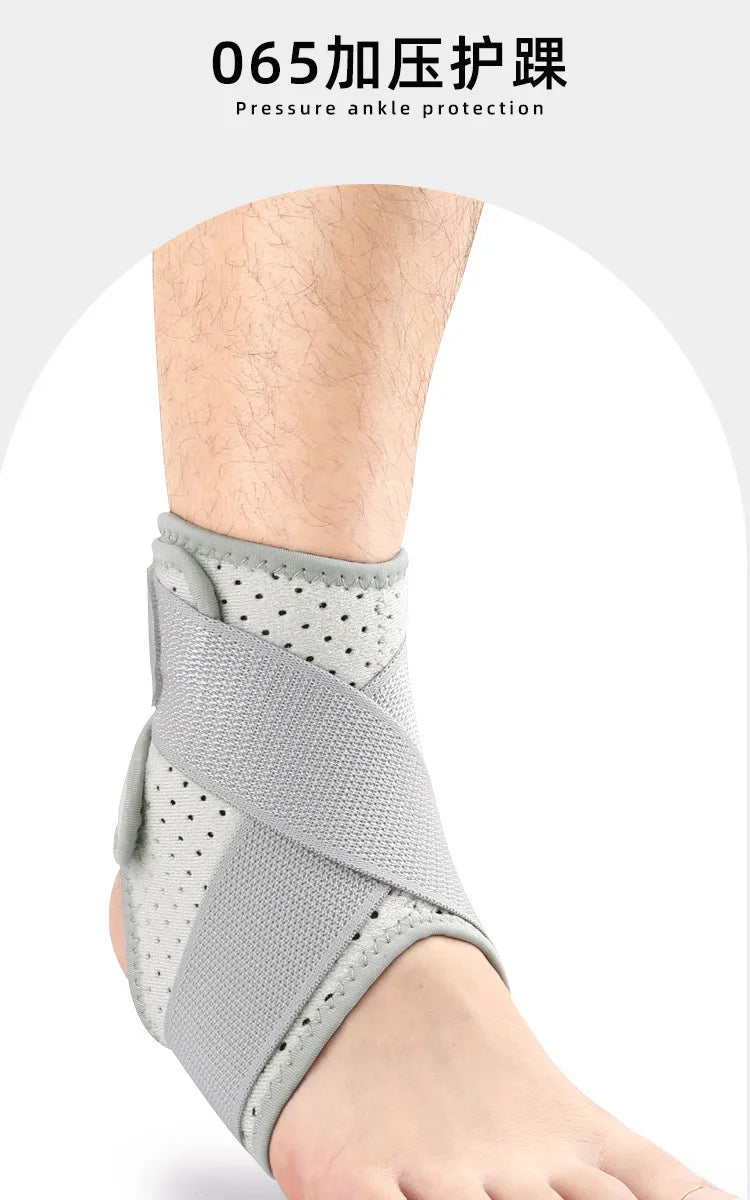 Ankle Support Brace for Sports Men Women Anti Sprain Adjustable Compression Sleeve Professional Stabilizer for Hiking Recovery