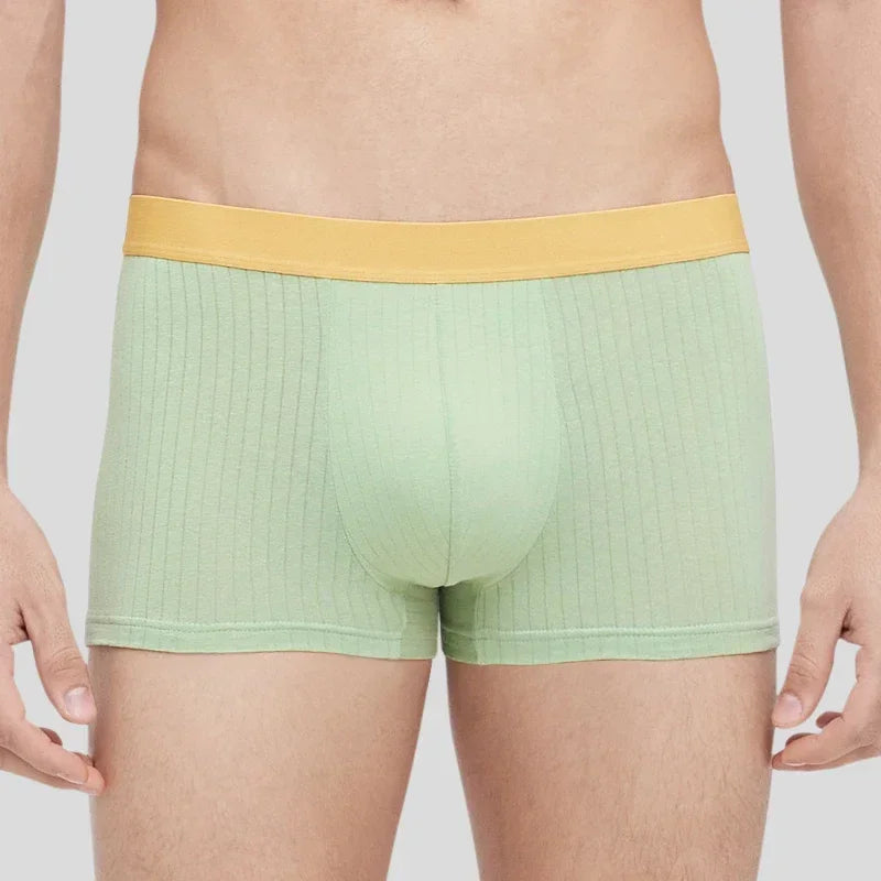 3PC Men's underwear Men's antibacterial cotton boxers summer thin plus size shorts breathable boys sports boxers head