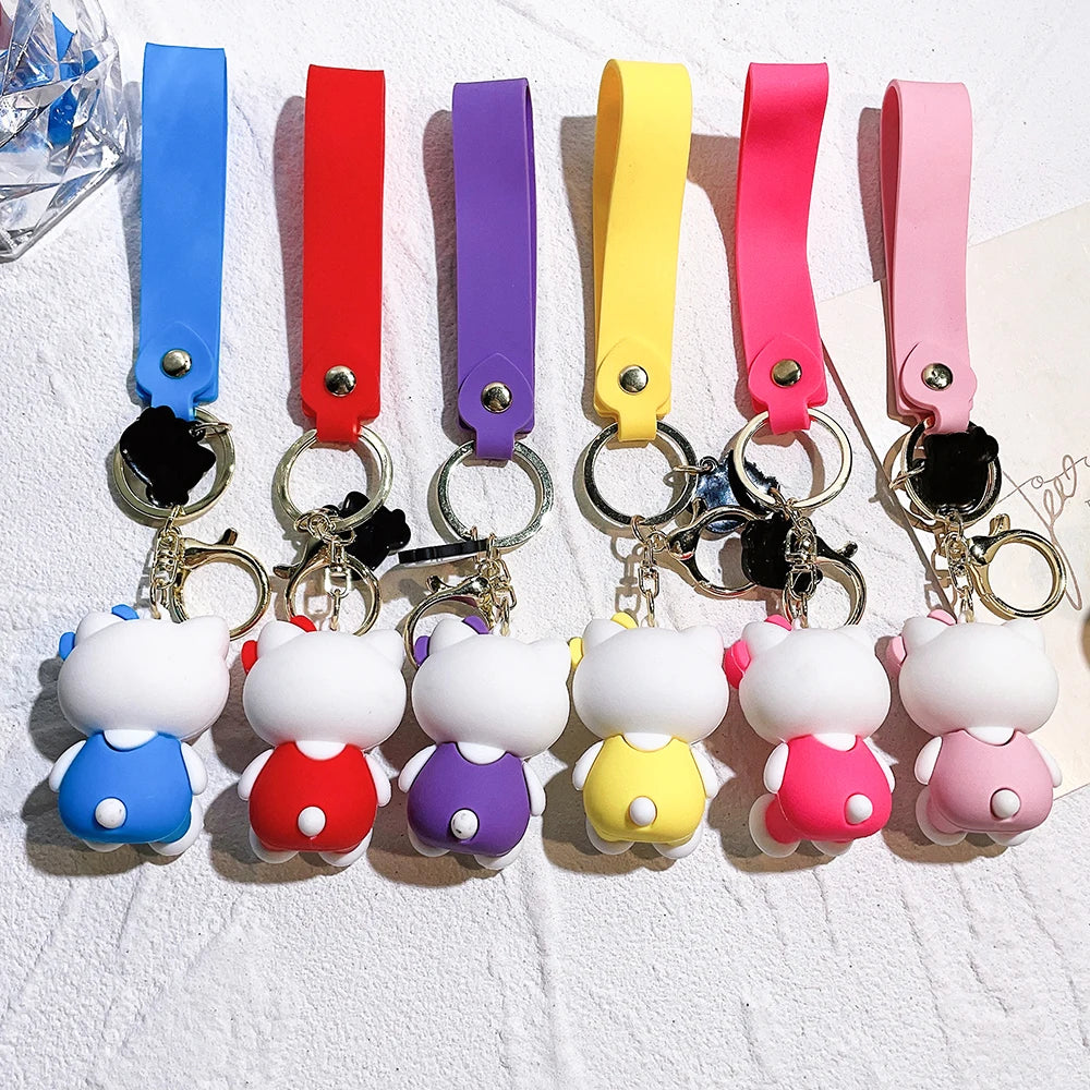 Cute Capybara Animal Keychains For Creative Car Keychain Cartoon Capibala Pendant Women Doll Keyring Charm Holiday Gifts Jewelry