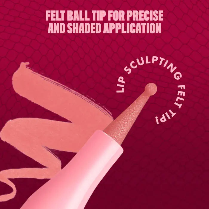 Lip Lingerie Lip Liner Stain Ballpoint Felt Tip Lip liner for Precise No-bleed Nude Perfection in Twelve Shades Makeup For Woman