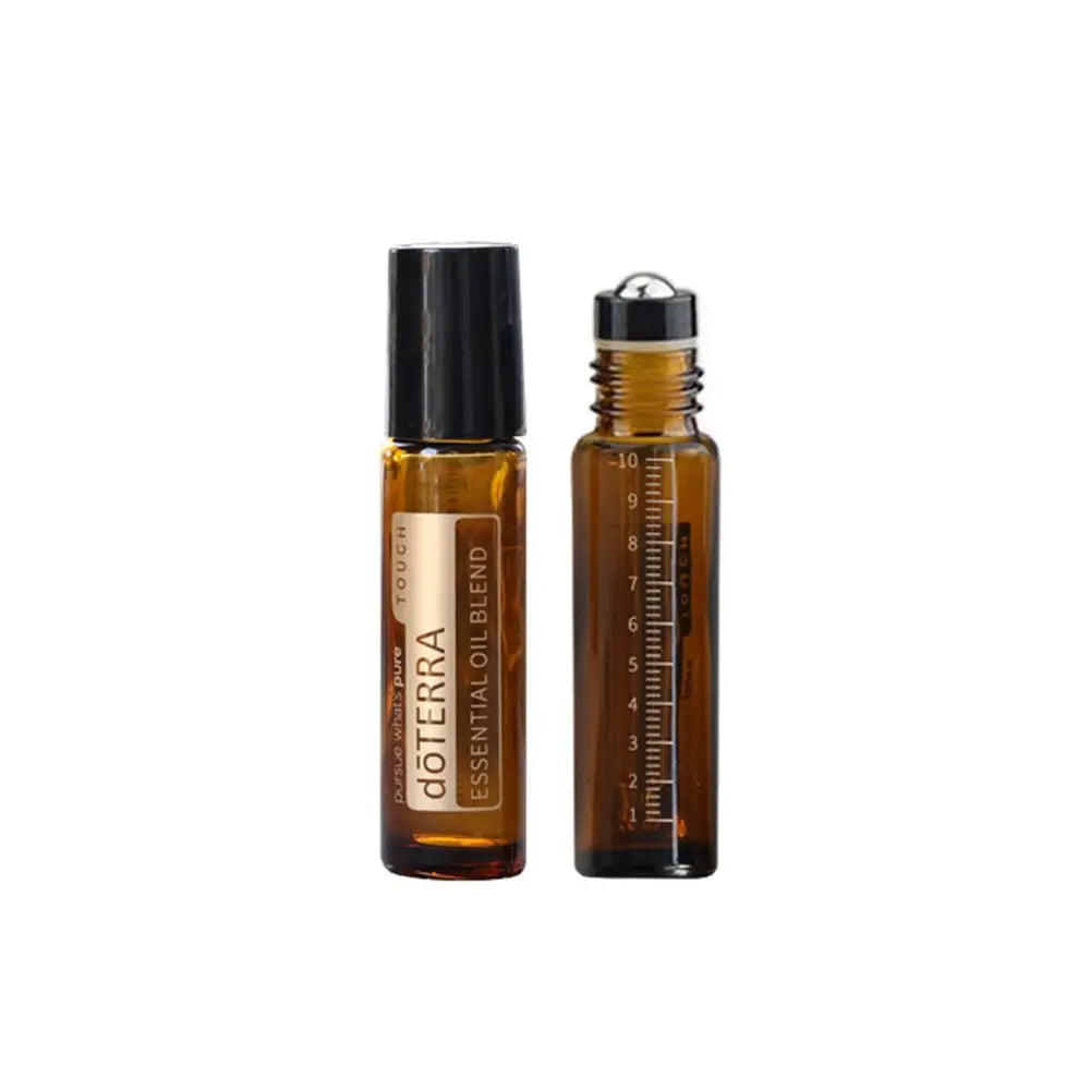 2Pcs 10ml Essential Oil Bottle doterra Amber Thick Glass Roller Bottle Perfume Spray Bottle Dropper Bottle Travel sub-bottling