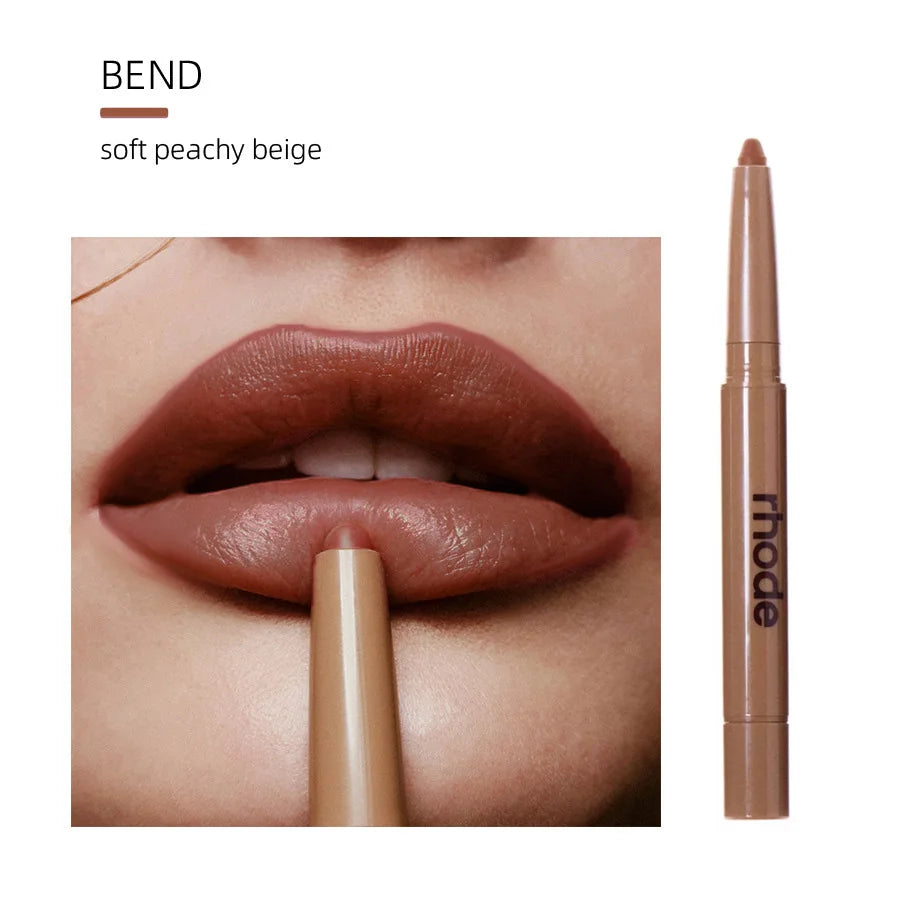 Rhod Skin Peptide Lip Shape Pen Lip Liner Long Lasting Lip Tint Pencil Pen Makeup Lipstick Powder Blusher Gloss Makeup Lipliner