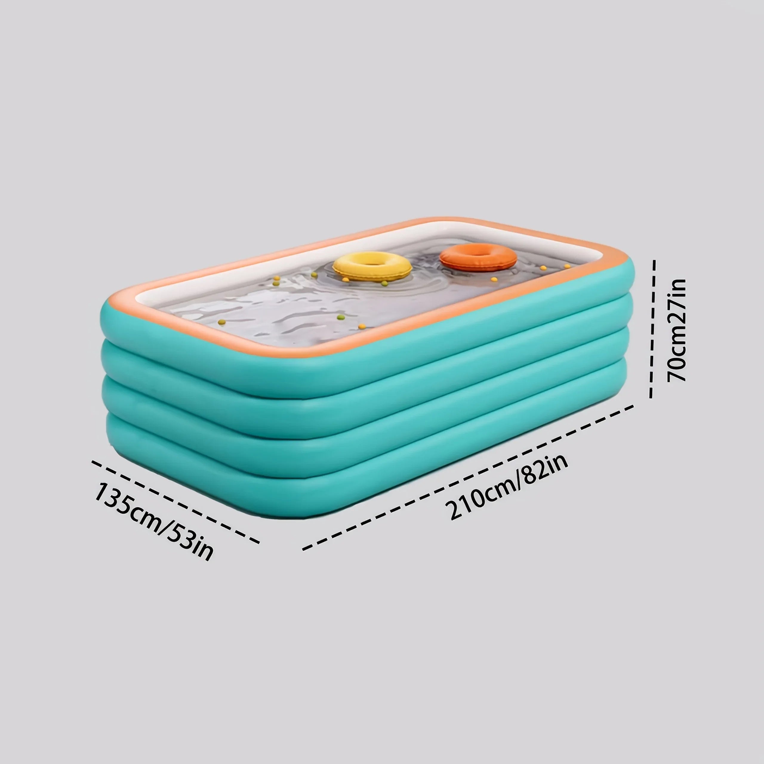Inflatable Swimming Pool Outdoor PVC Bathtub Garden Thickening   for Adults Kids Summer Water Party Backyard Garden