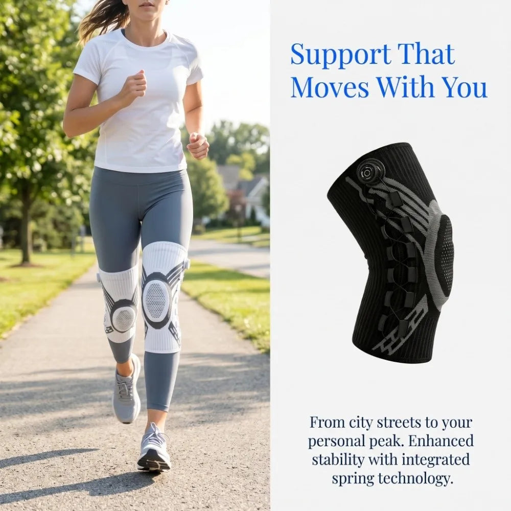 Professional Adjustable Knob knee pads Non-Slip Thin Sports Knee Brace Breathable Elastic Knee Brace Support Basketball