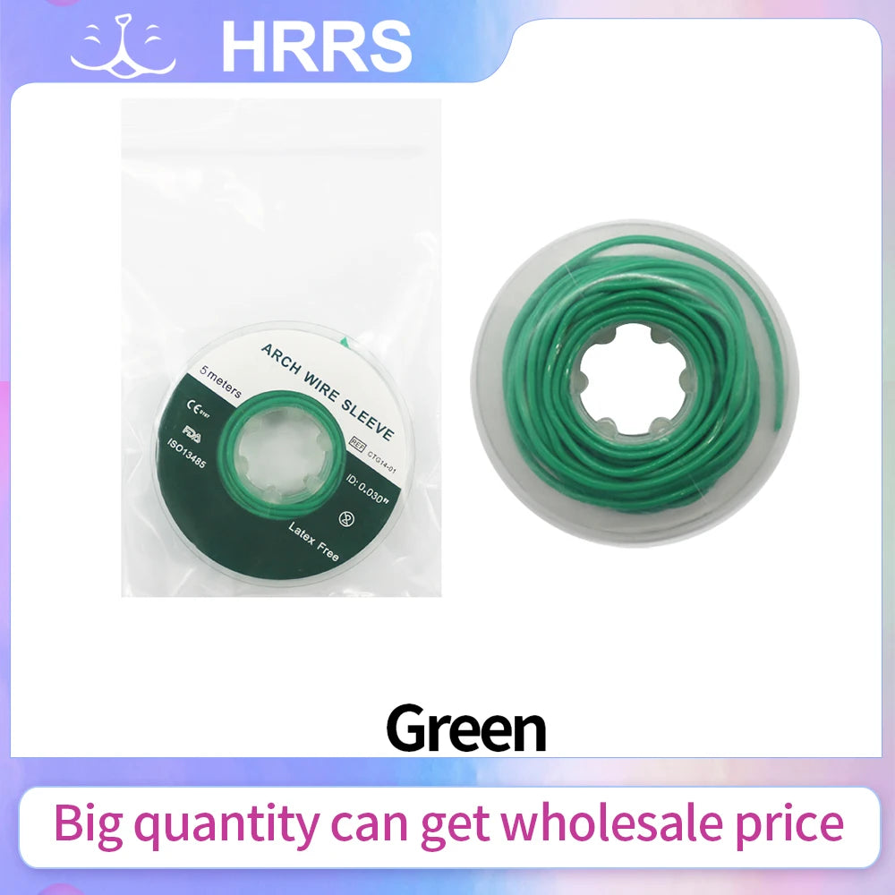 5m/Roll High Quality Dental Orthodontic Arch Wire Protect Sleeve