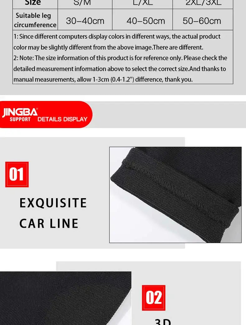 JINGBA SUPPORT Sports Basketball Knee Pads Support Elastic Nylon Knee Brace Volleyball Knee Protector Rodillera Deportiva