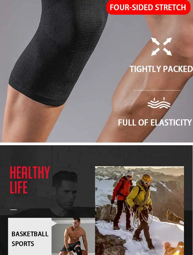 JINGBA SUPPORT Sports Basketball Knee Pads Support Elastic Nylon Knee Brace Volleyball Knee Protector Rodillera Deportiva