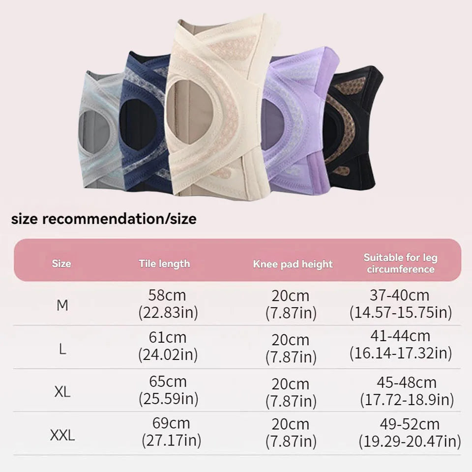 GTUBIKE 1PCS Thin Cross Sports Knee Brace Meniscus Protection Knee Support for Running Sports Non-Slip Compression Knee Sleeve