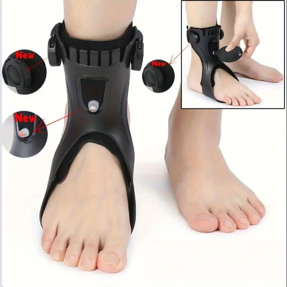 Knob Adjustment Plantar Fasciitis Splint Brace Buckle Airbag Dorsal Drop Foot Orthopedic Brace Comfortable Skin-friendly