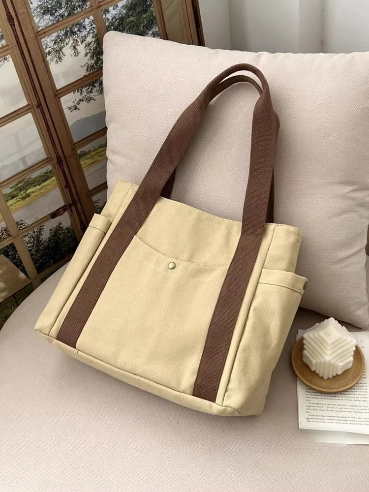 =Women’s Casual Canvas Commuter Tote Bag