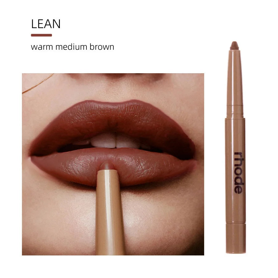 Rhod Skin Peptide Lip Shape Pen Lip Liner Long Lasting Lip Tint Pencil Pen Makeup Lipstick Powder Blusher Gloss Makeup Lipliner