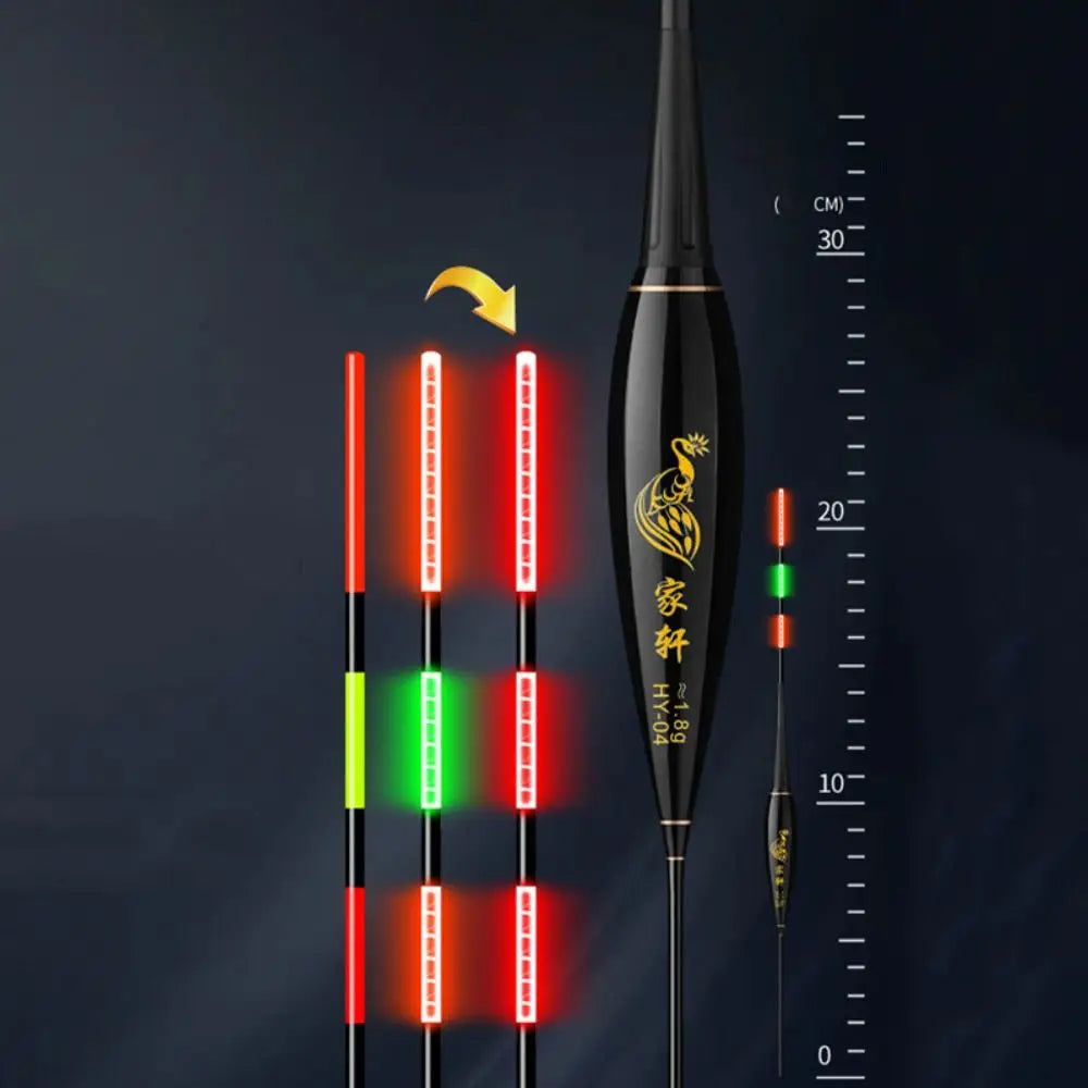 Smart Led Fishing Float Highly Sensitive Remind Buoy Gravity Sensor Glowing Electric Night Fishing Strobe Long Tail
