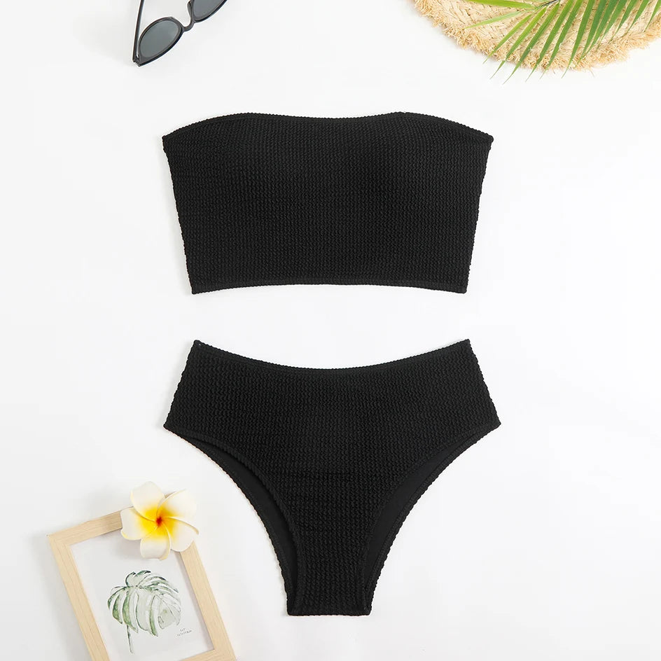 Sexy Women's Swimsuit 2025 Summer Bikini Two-piece Swimwear for Woman Beachwear High Waist Bikinis Sets Swimming Bathing Suits