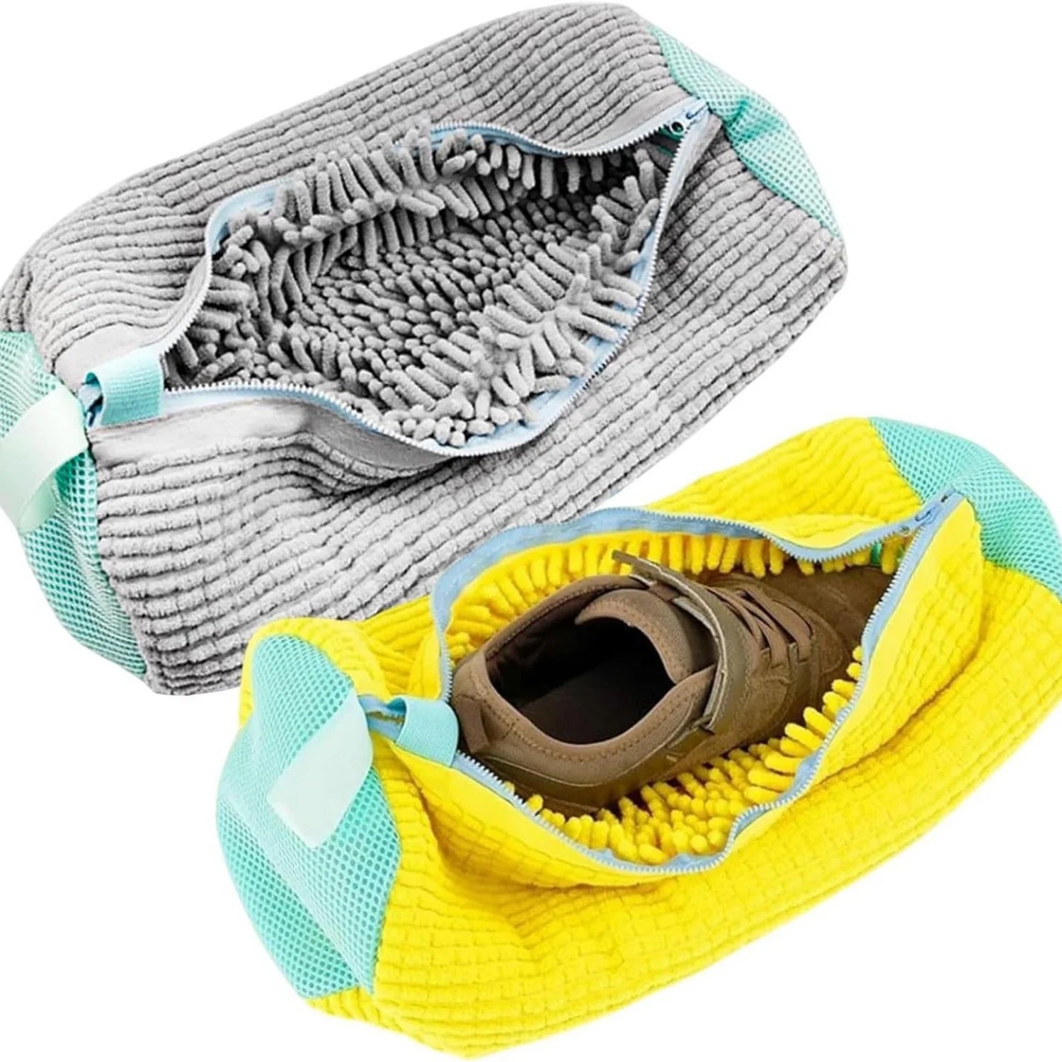 Shoe Washing Machine Bag Laundry Wash Bag for All Shoe Type Ideal for Sneakers Casual Shoes Reusable with Soft Cleaning Bristles
