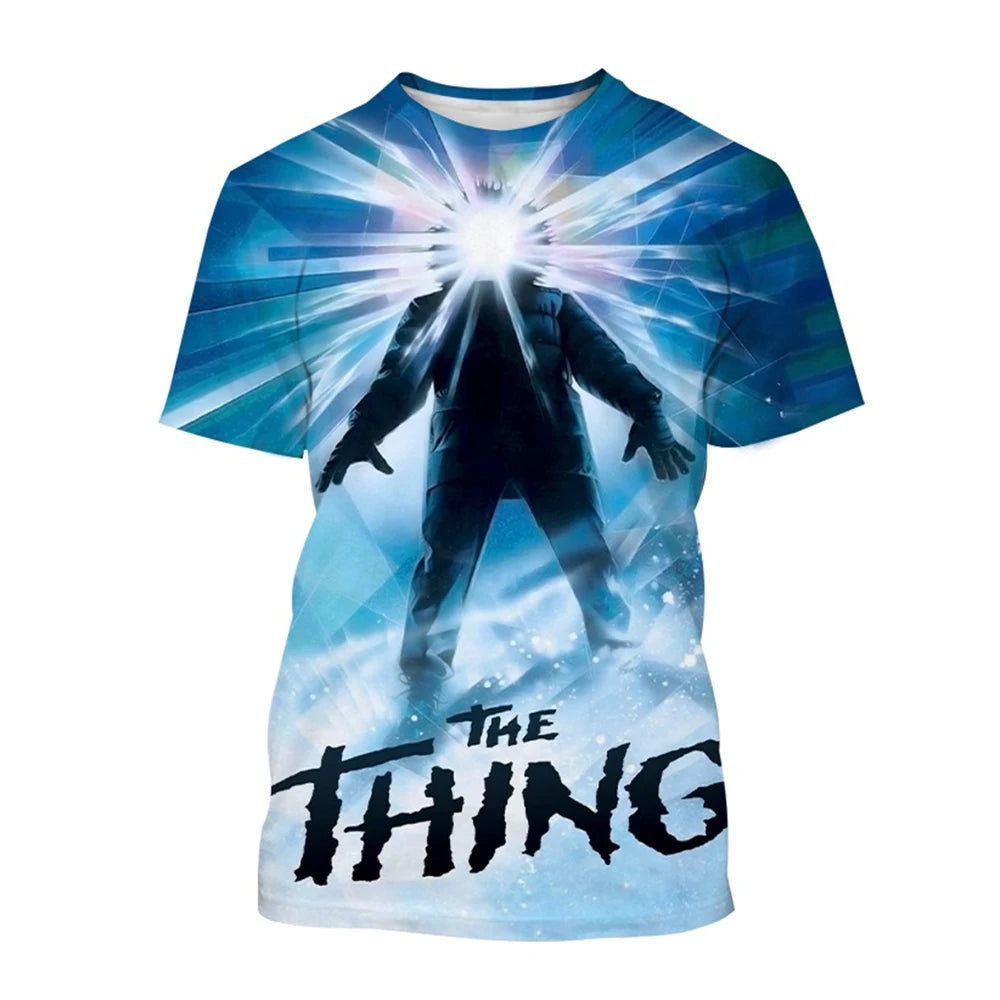 Summer hot selling trend breathable short sleeved T-shirt fun 3D printed printed street wear comfortable short sleeved top