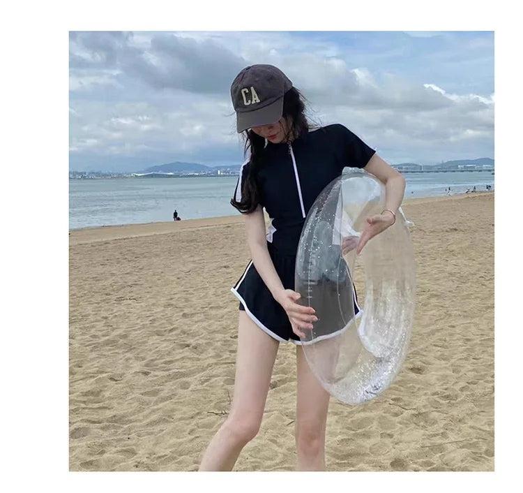 Hot Selling Swimsuit for Women, Summer Long Sleeved Jumpsuit for Girls Sexy Hot Spring Swimsuit, Concealing Flesh and Slimming