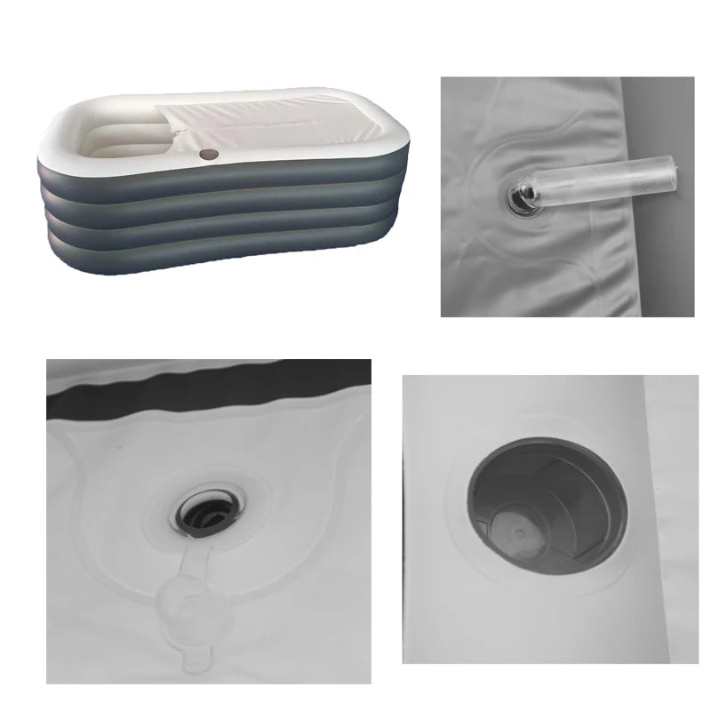 Design Quality  Foldable Bathtub Inflatable Bathtub Portable Folding Tub Spa for Adult