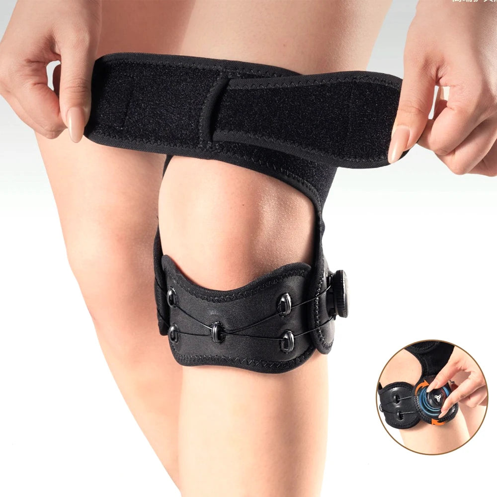 1Pcs Adjustable Knob Patella Knee Brace, Patellar Tendon Support for Men Women, Soccer, Running, Basketball, Tendonitis, Squats