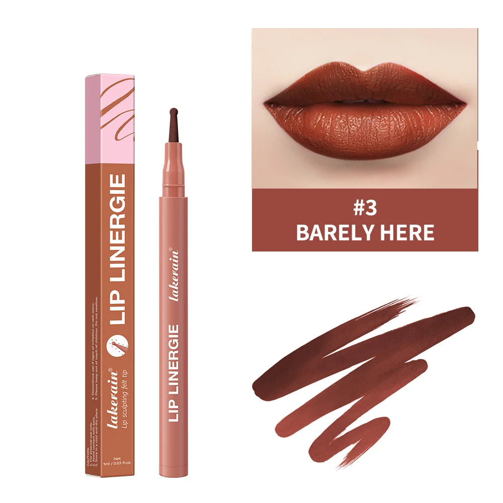 Lakerain Inno Ballpoint Pen Style Lip Liner Long-lasting Non-fading Lip Makeup Lip Line Pen for Clear Definition