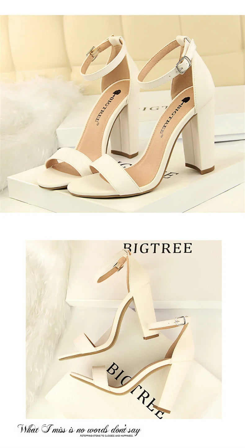 Summer Women’s Gladiator Block Heel Sandals