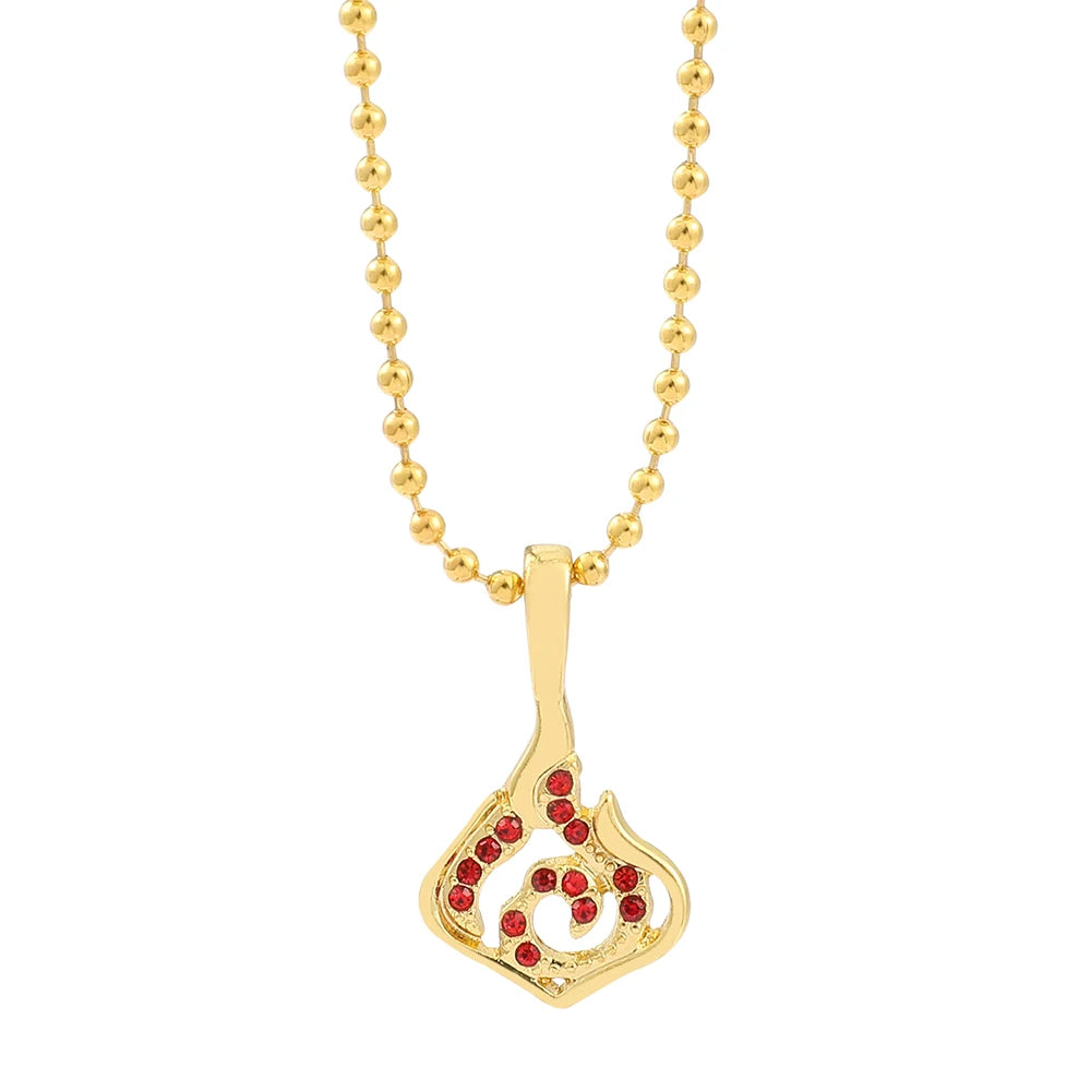 Fashion Genshin Impact Necklace Accessories Pyro Hydro Anemo Eye of God Element Symbol Game Gift For Friends Fan Jewelry