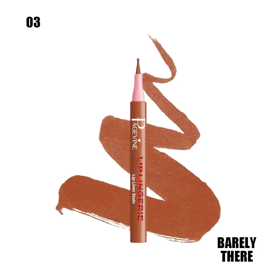 Round Tip Lip Makeup Pencil Natural Color Long Lasting Waterproof Smudge-Proof Smooth Application Lip Liner