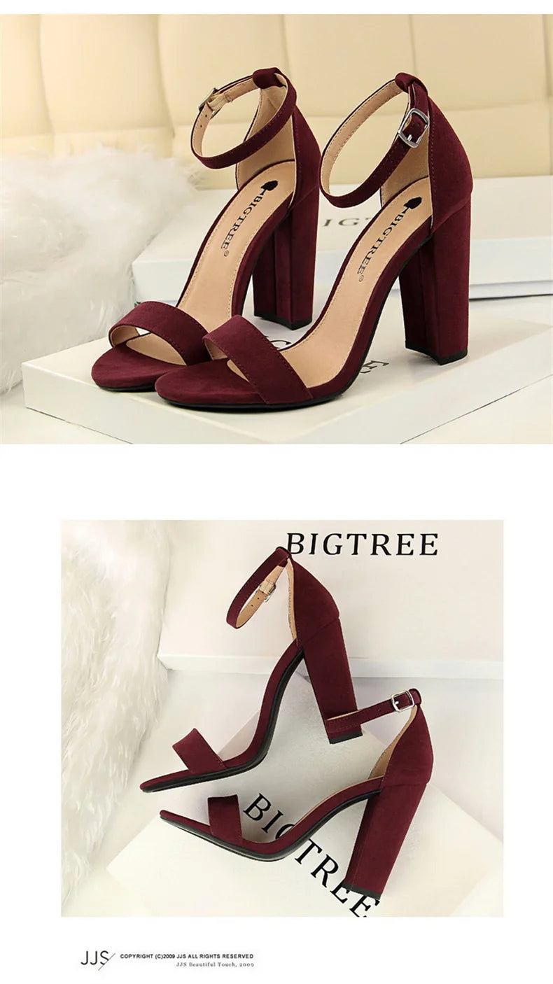 Summer Women’s Gladiator Block Heel Sandals