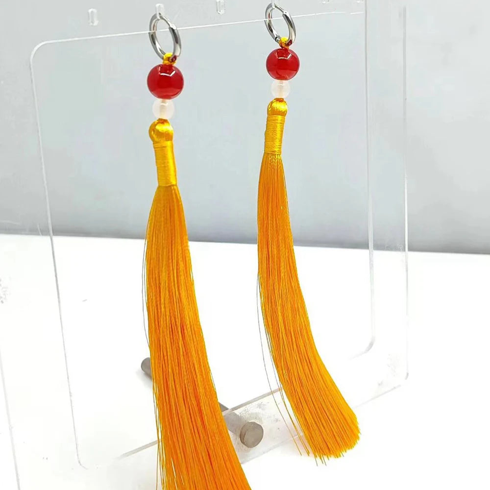 Anime WIND BREAKER Hayato Suo Earrings Unisex Tassels Pendant Ear Clip Novelty Prop Role Party Fashion Jewerly