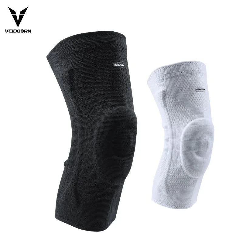 Professional Knee Brace for Basketball Compression Knee Sleeve with Silicone Spring Sport Volleyball Knee Pads