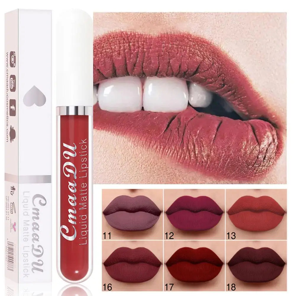 18-Color Waterproof Matte Liquid Lipstick