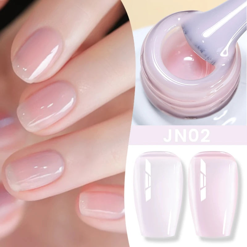 BORN PRETTY 10ml Blood Red Jelly Transparent Gel Nail Polish Wine Red Winter Color Semi Permanent Soak Off UV LED Varnish