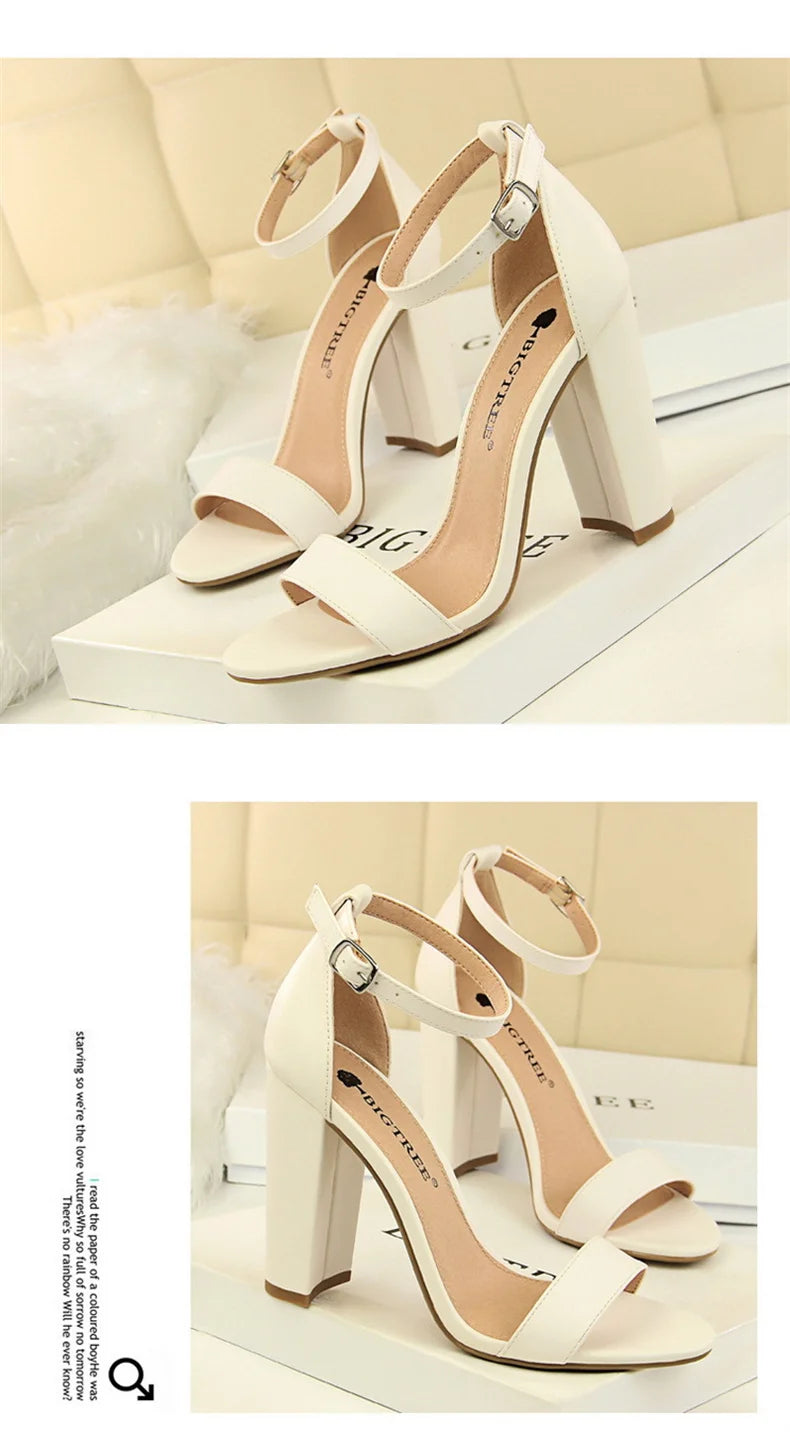 Summer Women’s Gladiator Block Heel Sandals