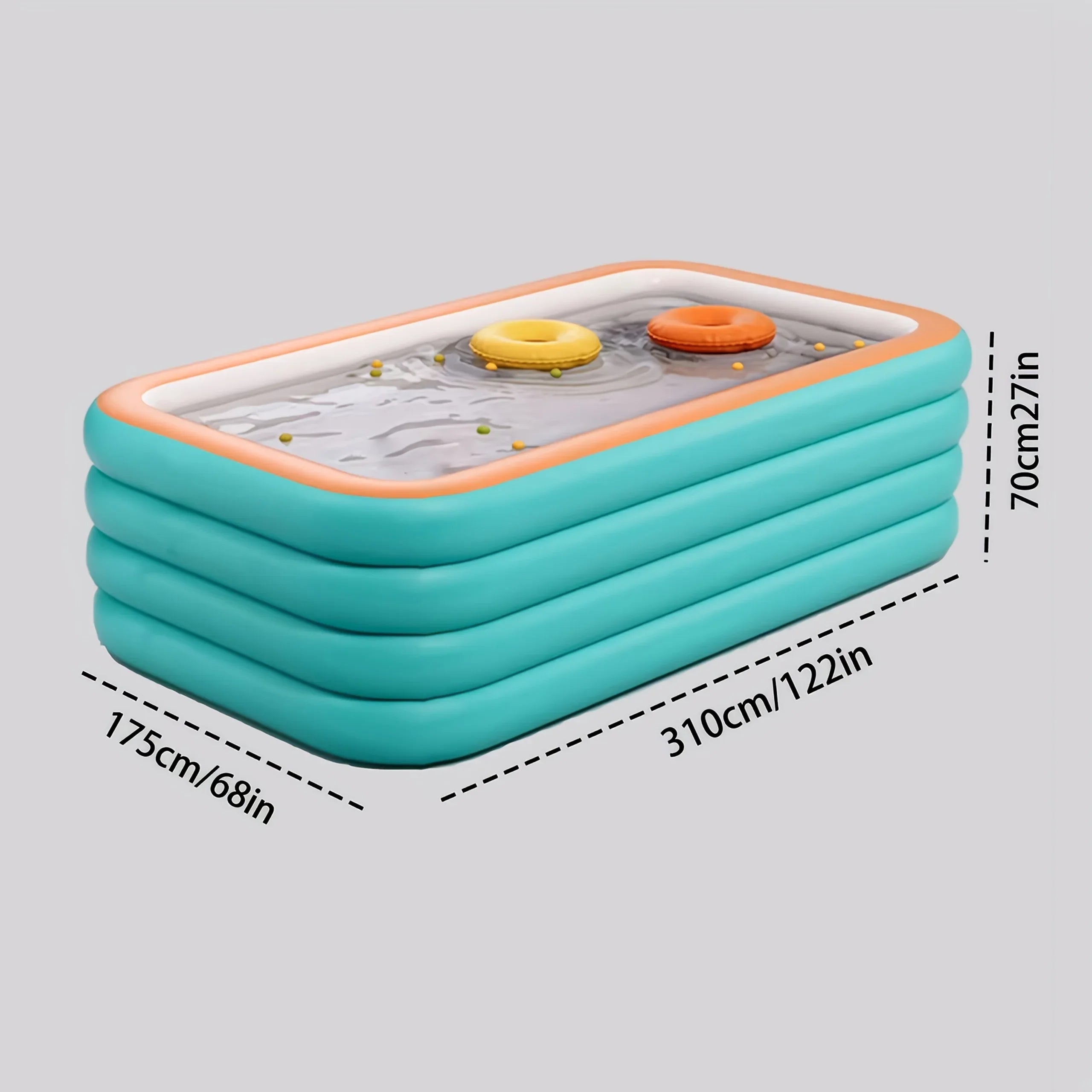 Inflatable Swimming Pool Outdoor PVC Bathtub Garden Thickening   for Adults Kids Summer Water Party Backyard Garden