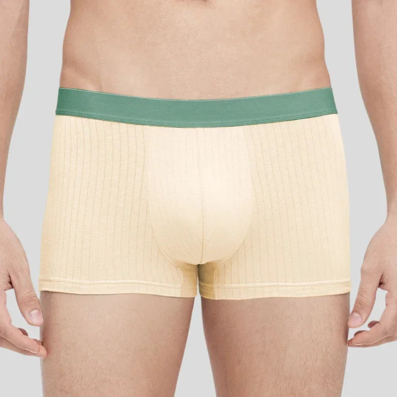 3PC Men's underwear Men's antibacterial cotton boxers summer thin plus size shorts breathable boys sports boxers head