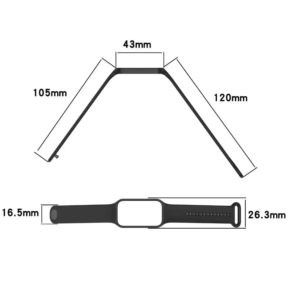 Silicone Strap for Xiaomi Band 8 Active Strap Replacement Sport Band Wristband Correa Bracelet Mi Smart Band 8 Active Watchband