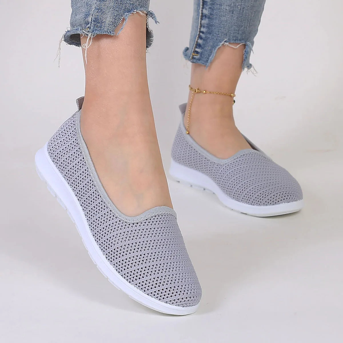 Women's summer breathable mesh flat shoes women's shoes casual sneakers shoes, clearance free shipping