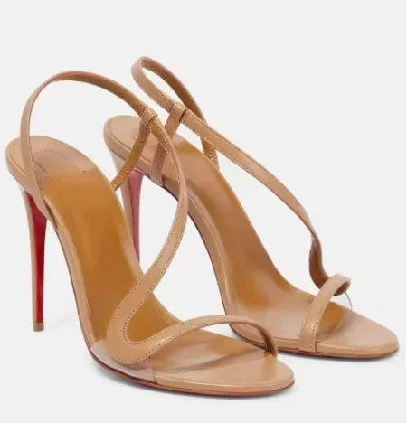 New Multi Color Serpentine Strap Women's Thin Heel Sexy High Heel External Sandals Fashion Sandals