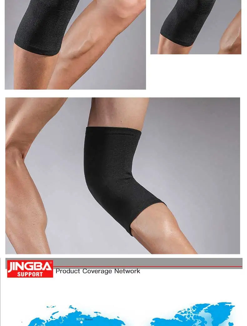 JINGBA SUPPORT Sports Basketball Knee Pads Support Elastic Nylon Knee Brace Volleyball Knee Protector Rodillera Deportiva