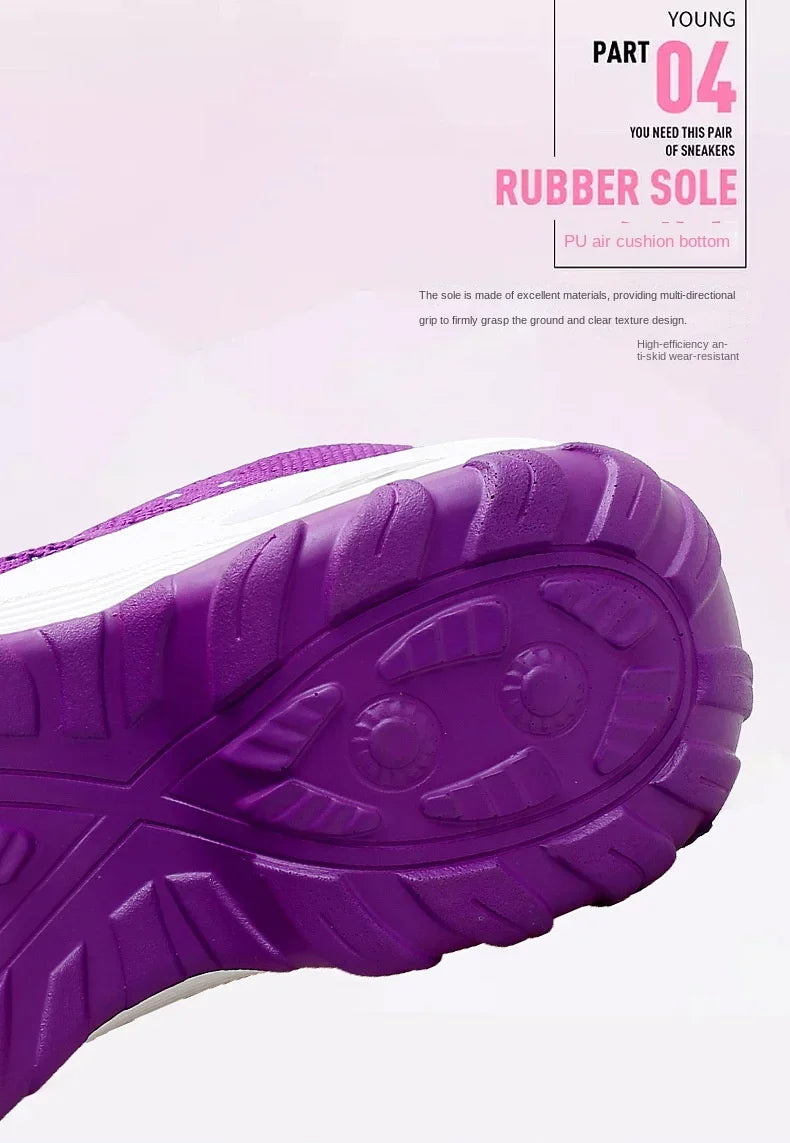 Woman Sneakers Fashion Casual Shoes Summer Cushion Mesh Female Shoes Comfortable Breathable Heightening Sneakers for Women