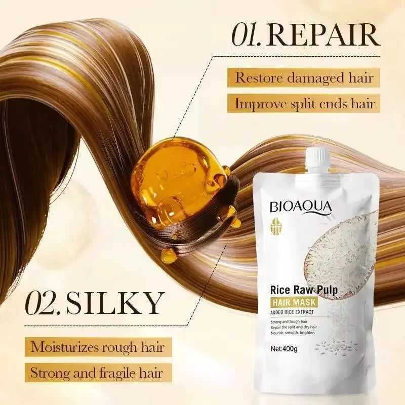 Rice Keratin Hair Mask – 5 Second Repair