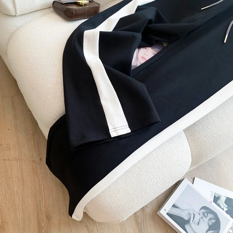 2023 High-End Sports and Leisure Suit Women's Autumn 2023 New Fashionable Stylish Brand Sweater Wide-Leg Pants Two-Piece Suit