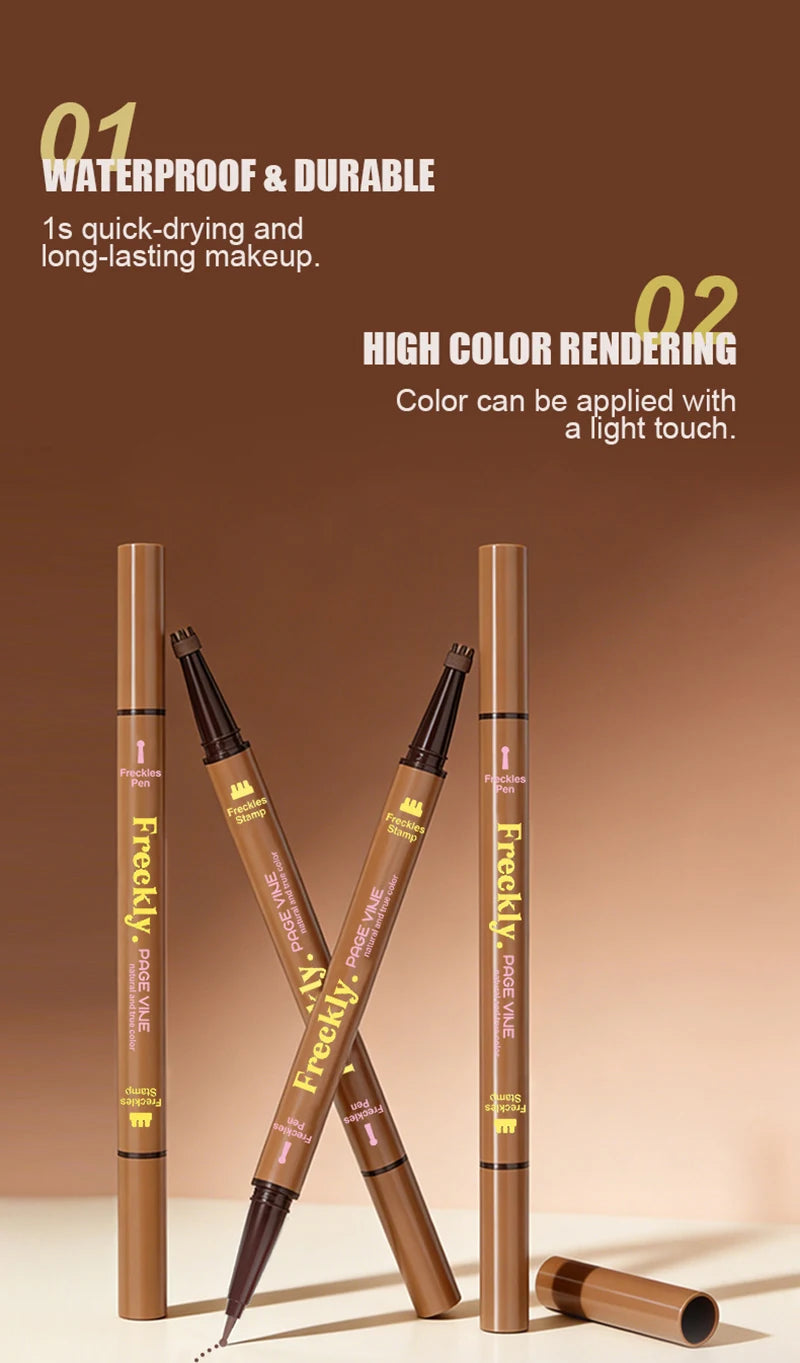 Dual-Head Waterproof Freckle Stamp Pen