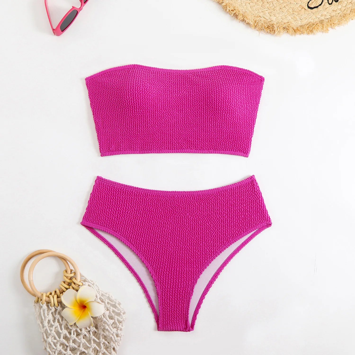 Sexy Women's Swimsuit 2025 Summer Bikini Two-piece Swimwear for Woman Beachwear High Waist Bikinis Sets Swimming Bathing Suits