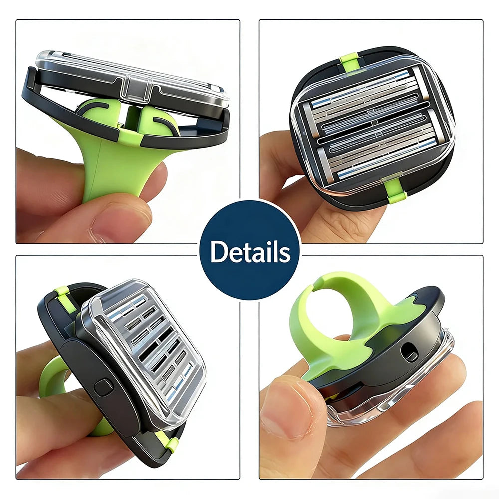 Shavcooo HR100 Multifuntion Hair Shaving Razor Mens Head Shaver Women Body Shaver Portable Safety Haircut Razor with Storage Box