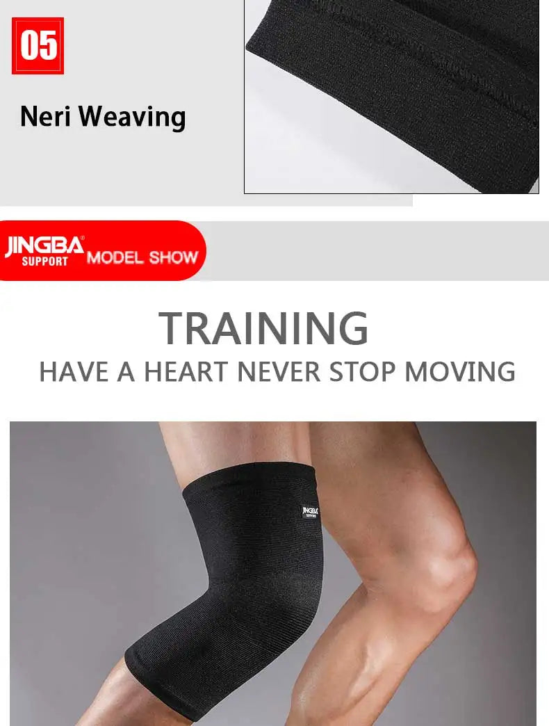 JINGBA SUPPORT Sports Basketball Knee Pads Support Elastic Nylon Knee Brace Volleyball Knee Protector Rodillera Deportiva
