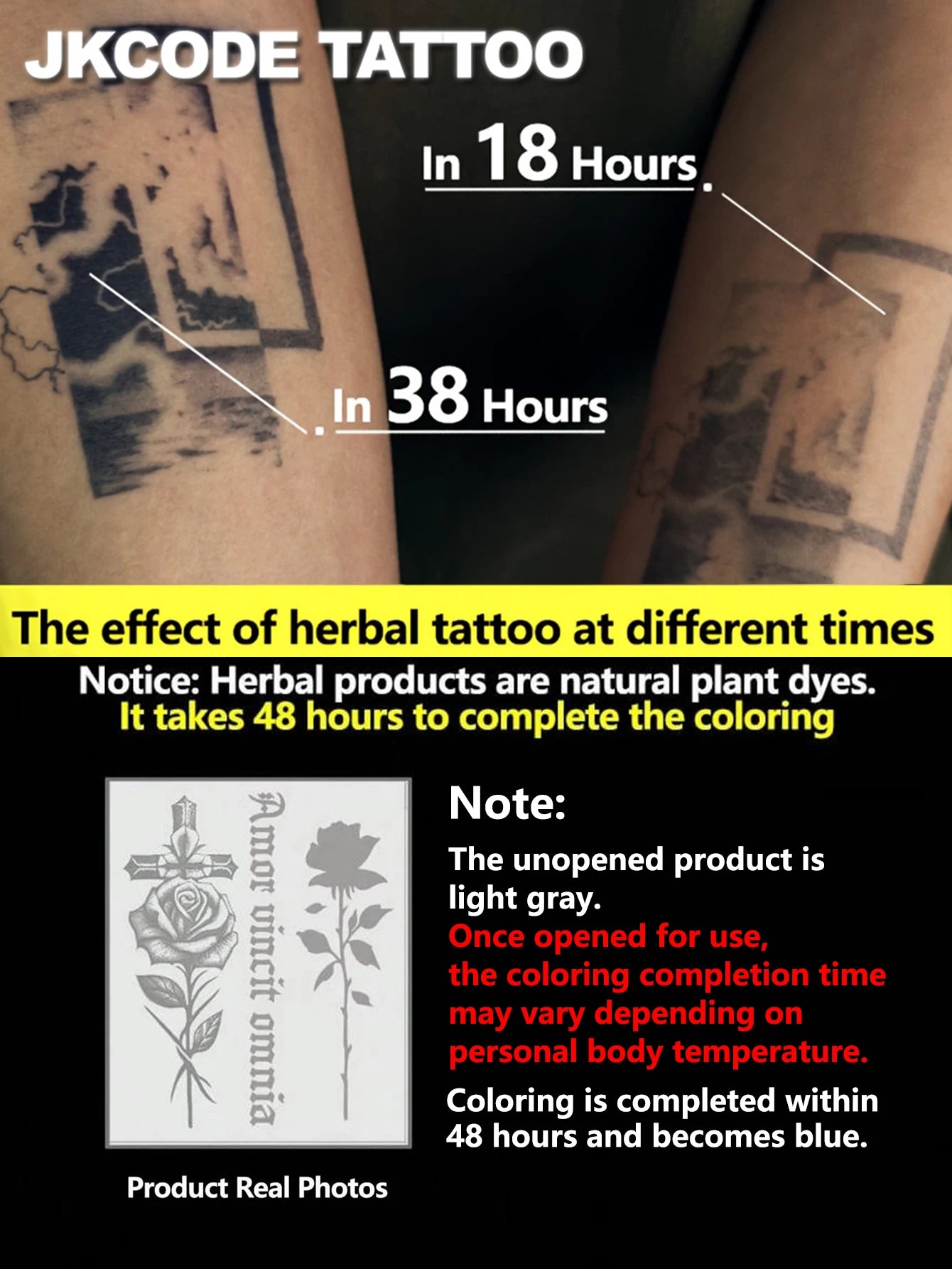 Semi-Permanent Tattoo |   Lucky Totems, Graffiti Patterns, Get-Rich-Quick Hip-Hop Style Tattoos, Neck Tattoos |   Unisex Waterproof Body Paint, Realistic Temporary Tattoos, Plant Motifs, Finger Tattoos, Magic Tattoos, Lasts f