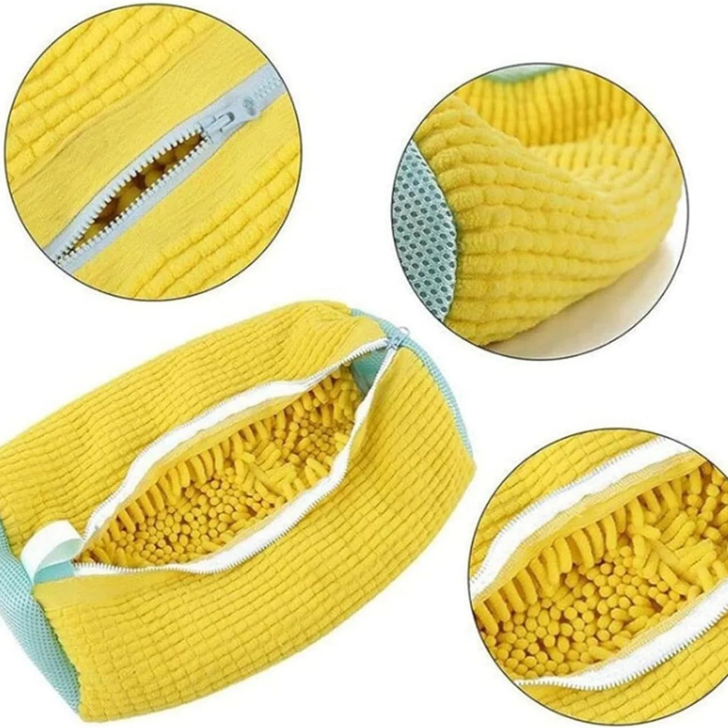 Shoe Washing Machine Bag Laundry Wash Bag for All Shoe Type Ideal for Sneakers Casual Shoes Reusable with Soft Cleaning Bristles