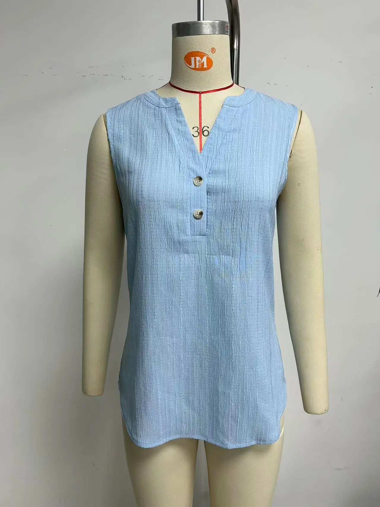 Solid Casual Loose Sleeveless Blouses For Women Fashion Summer Women's Oversized Shirts And Blouses Elegant Youth Female Tops