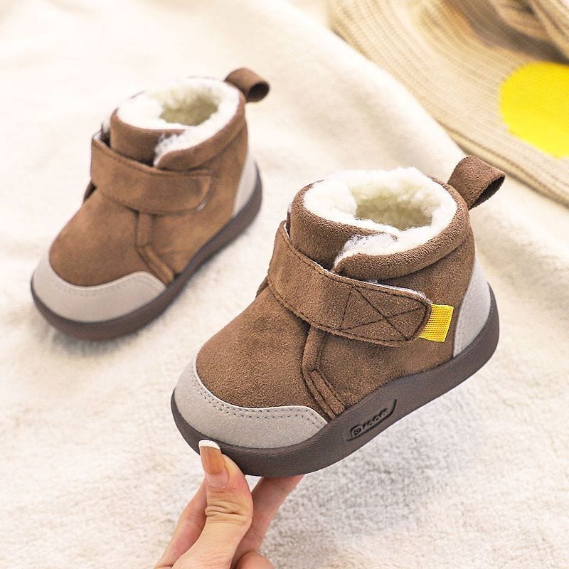 Honyjou™ Infant Winter Boots – Plush and Soft Sole Baby Snow Shoes